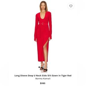 Norma Kamali Long Sleeve dress - Red size small